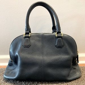 J.Crew Triple Zip Biennial Satchel pebbled leather